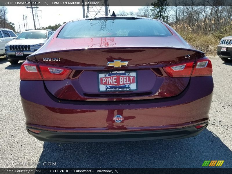 Butte Red Metallic / Jet Black 2016 Chevrolet Malibu LS