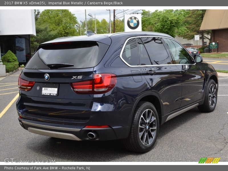 Imperial Blue Metallic / Canberra Beige/Black 2017 BMW X5 xDrive35i