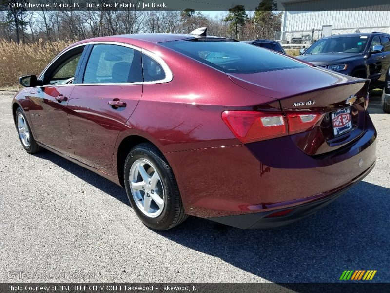 Butte Red Metallic / Jet Black 2016 Chevrolet Malibu LS