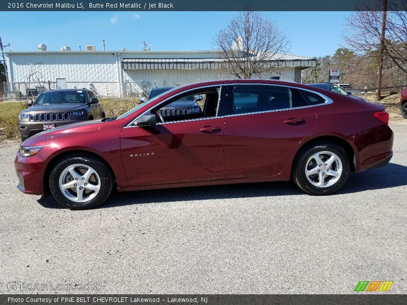 Butte Red Metallic / Jet Black 2016 Chevrolet Malibu LS