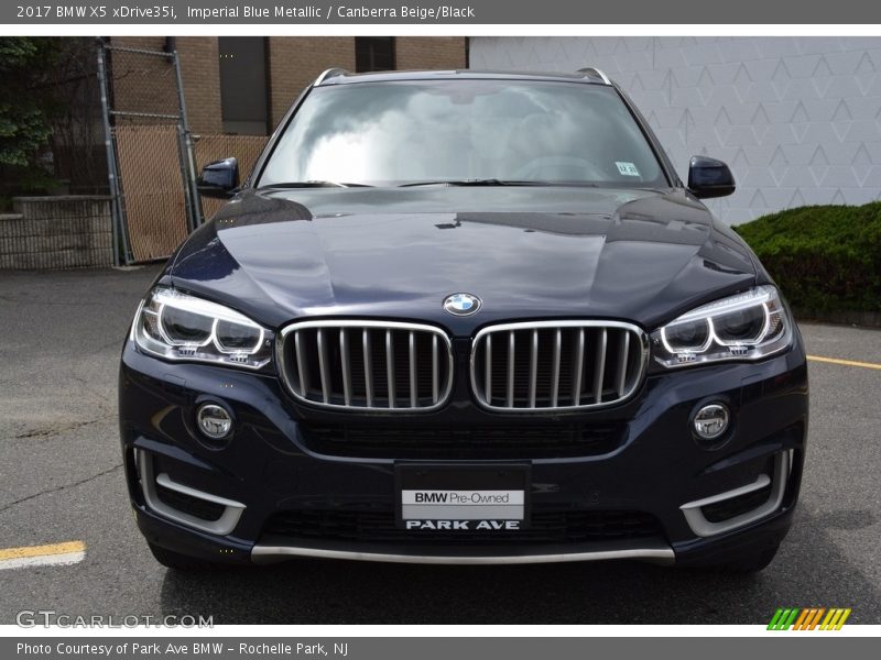 Imperial Blue Metallic / Canberra Beige/Black 2017 BMW X5 xDrive35i