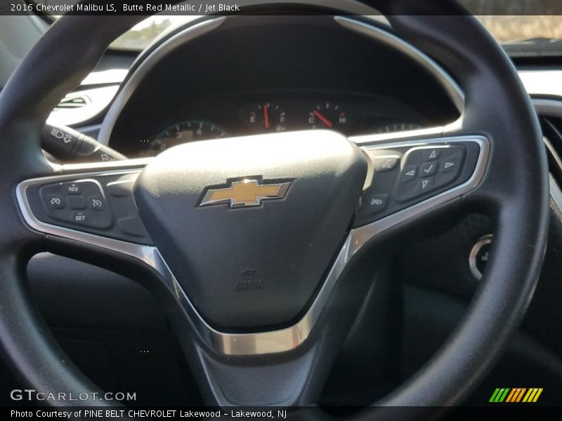 Butte Red Metallic / Jet Black 2016 Chevrolet Malibu LS