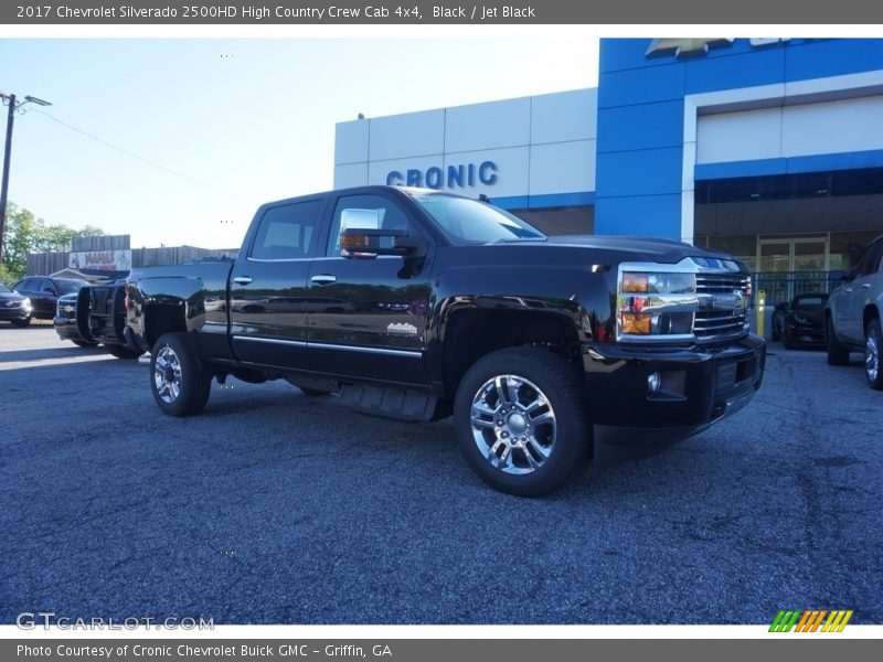 Black / Jet Black 2017 Chevrolet Silverado 2500HD High Country Crew Cab 4x4