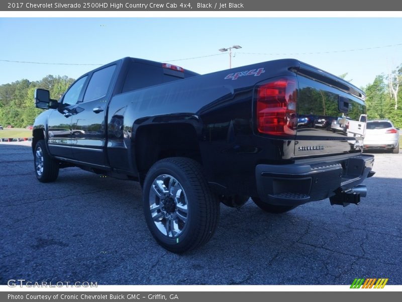 Black / Jet Black 2017 Chevrolet Silverado 2500HD High Country Crew Cab 4x4