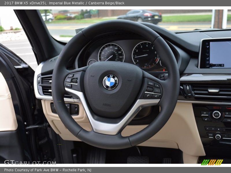 Imperial Blue Metallic / Canberra Beige/Black 2017 BMW X5 xDrive35i