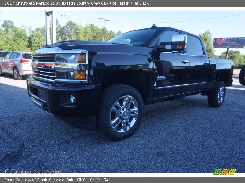 Black / Jet Black 2017 Chevrolet Silverado 2500HD High Country Crew Cab 4x4
