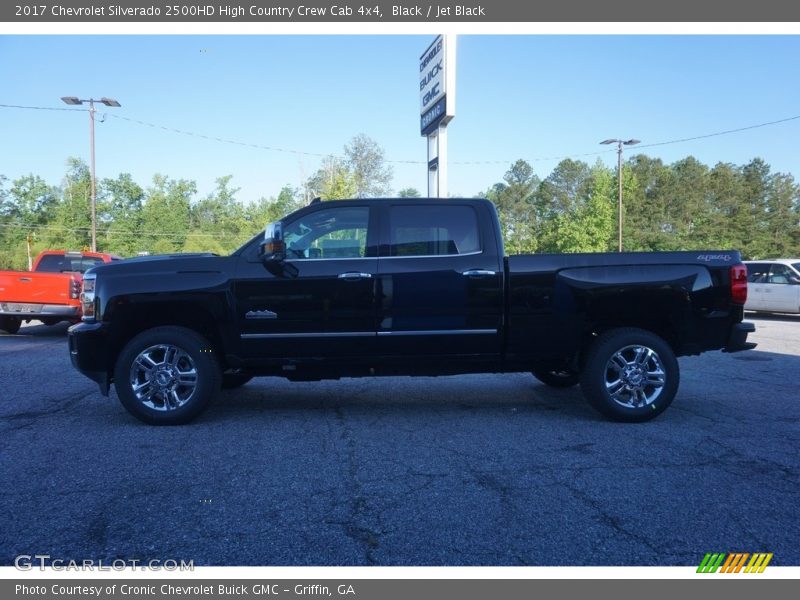 Black / Jet Black 2017 Chevrolet Silverado 2500HD High Country Crew Cab 4x4