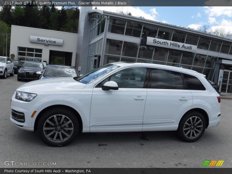 Glacier White Metallic / Black 2017 Audi Q7 3.0T quattro Premium Plus