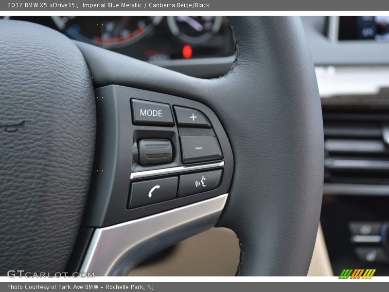 Imperial Blue Metallic / Canberra Beige/Black 2017 BMW X5 xDrive35i