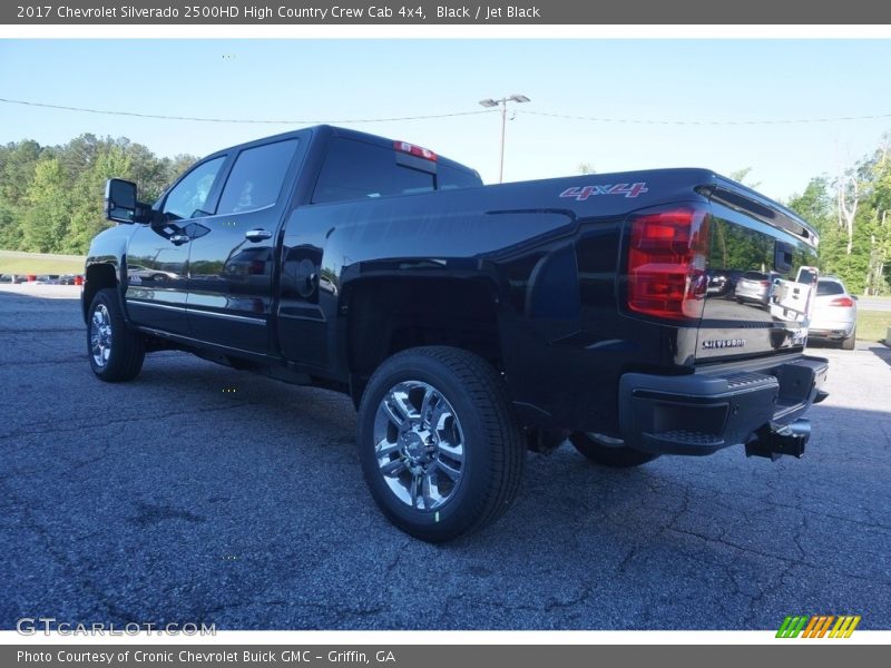 Black / Jet Black 2017 Chevrolet Silverado 2500HD High Country Crew Cab 4x4