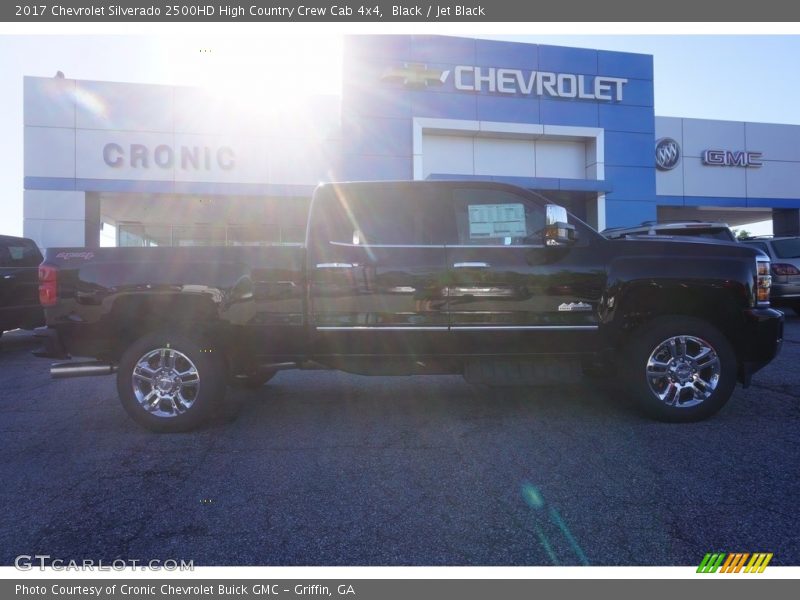 Black / Jet Black 2017 Chevrolet Silverado 2500HD High Country Crew Cab 4x4