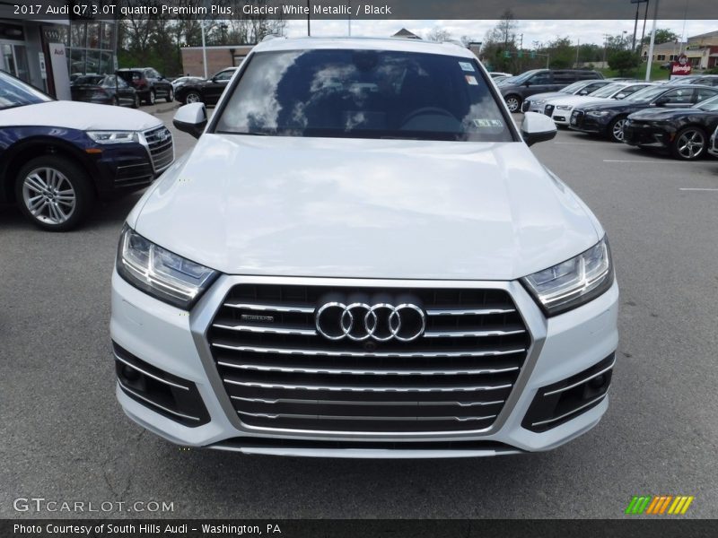 Glacier White Metallic / Black 2017 Audi Q7 3.0T quattro Premium Plus