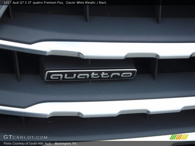 Glacier White Metallic / Black 2017 Audi Q7 3.0T quattro Premium Plus