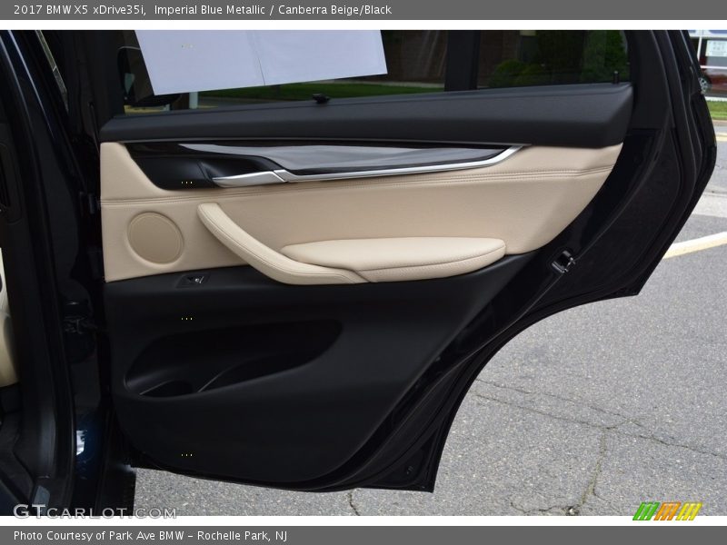 Imperial Blue Metallic / Canberra Beige/Black 2017 BMW X5 xDrive35i