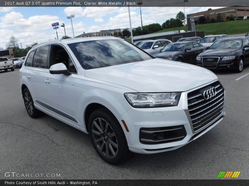 Glacier White Metallic / Black 2017 Audi Q7 3.0T quattro Premium Plus
