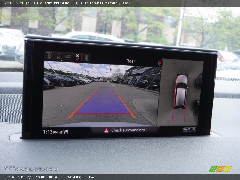 Glacier White Metallic / Black 2017 Audi Q7 3.0T quattro Premium Plus