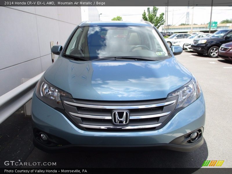 Mountain Air Metallic / Beige 2014 Honda CR-V EX-L AWD