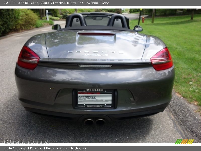 Agate Grey Metallic / Agate Grey/Pebble Grey 2013 Porsche Boxster S