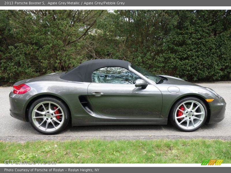 Agate Grey Metallic / Agate Grey/Pebble Grey 2013 Porsche Boxster S