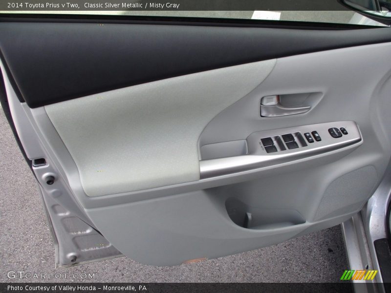 Classic Silver Metallic / Misty Gray 2014 Toyota Prius v Two