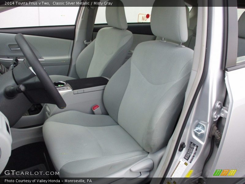  2014 Prius v Two Misty Gray Interior