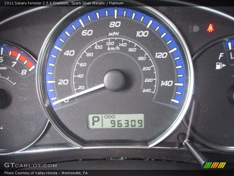 Spark Silver Metallic / Platinum 2011 Subaru Forester 2.5 X Premium