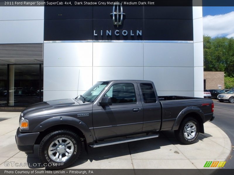 Dark Shadow Grey Metallic / Medium Dark Flint 2011 Ford Ranger Sport SuperCab 4x4