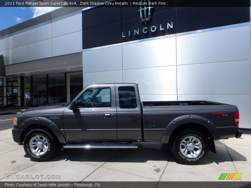 Dark Shadow Grey Metallic / Medium Dark Flint 2011 Ford Ranger Sport SuperCab 4x4