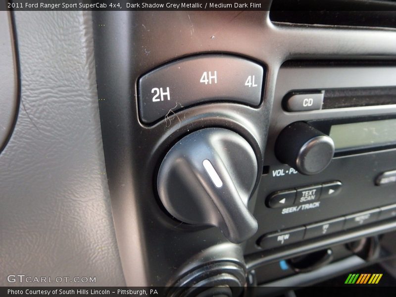 Dark Shadow Grey Metallic / Medium Dark Flint 2011 Ford Ranger Sport SuperCab 4x4