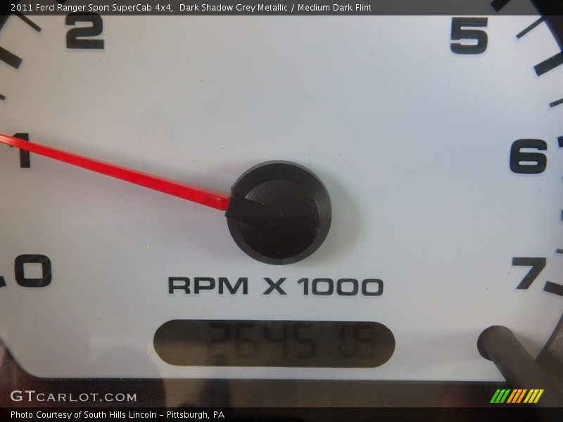 Dark Shadow Grey Metallic / Medium Dark Flint 2011 Ford Ranger Sport SuperCab 4x4