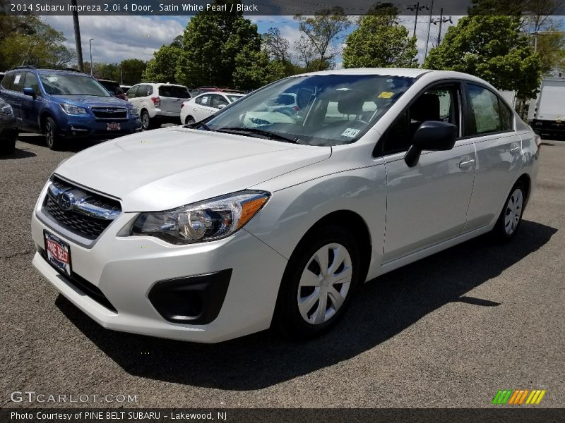 Satin White Pearl / Black 2014 Subaru Impreza 2.0i 4 Door