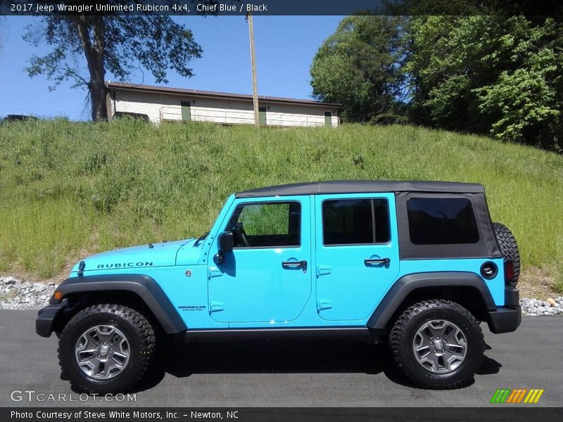 Chief Blue / Black 2017 Jeep Wrangler Unlimited Rubicon 4x4