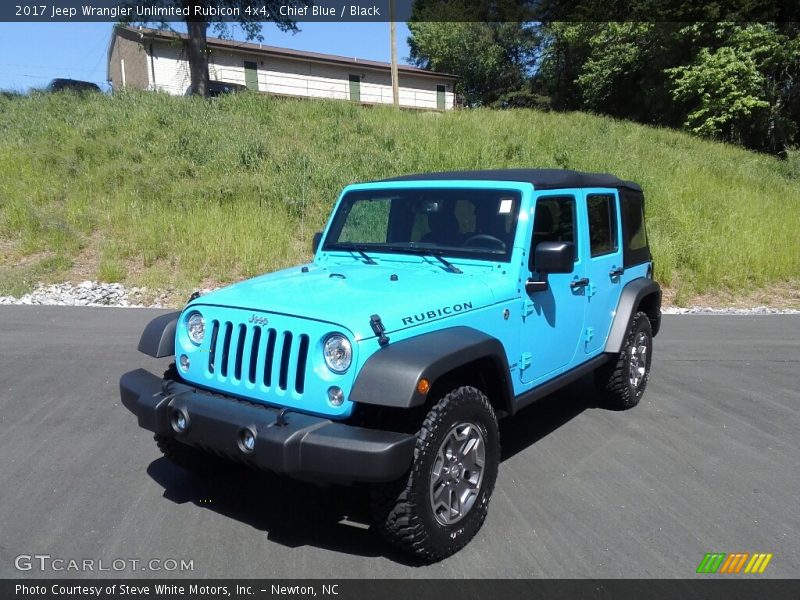 Chief Blue / Black 2017 Jeep Wrangler Unlimited Rubicon 4x4