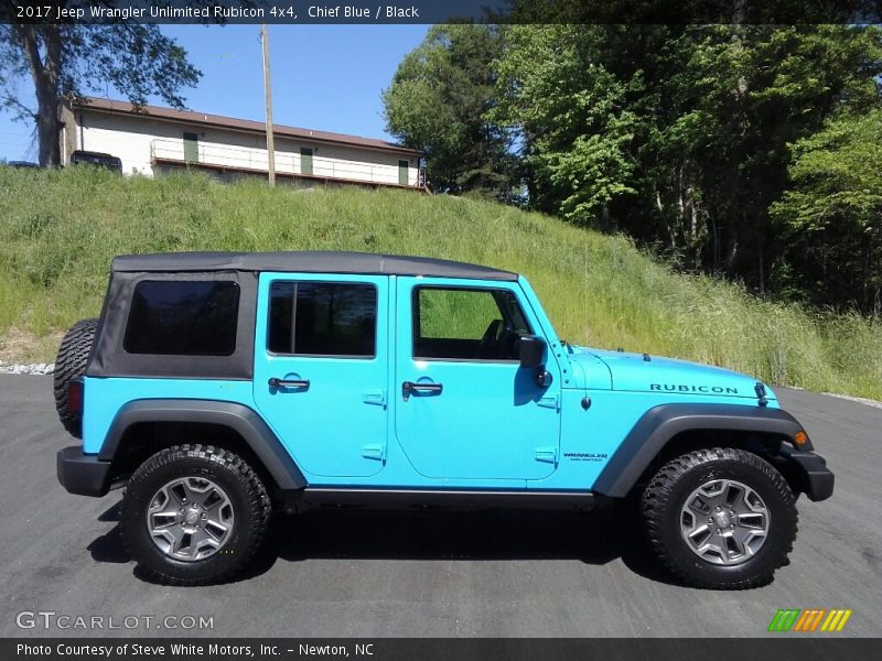 Chief Blue / Black 2017 Jeep Wrangler Unlimited Rubicon 4x4