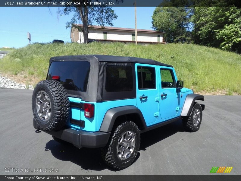 Chief Blue / Black 2017 Jeep Wrangler Unlimited Rubicon 4x4