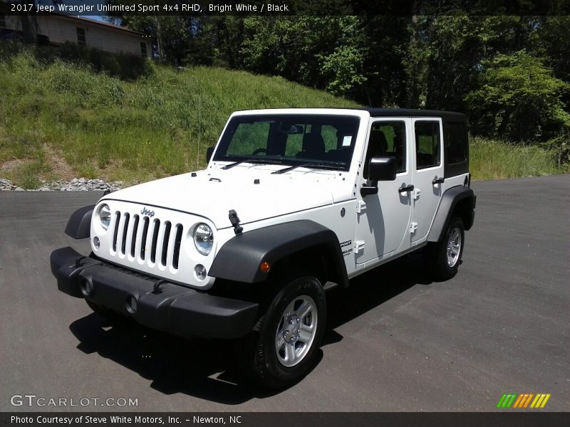 Bright White / Black 2017 Jeep Wrangler Unlimited Sport 4x4 RHD