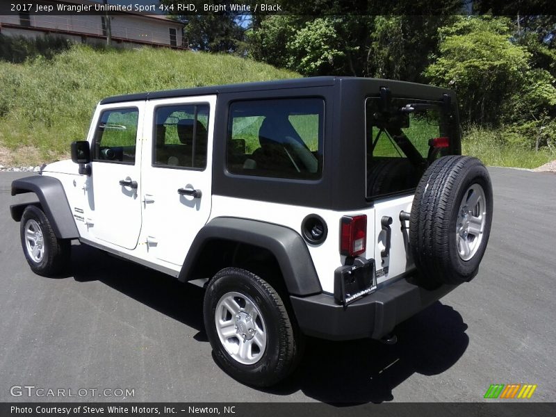 Bright White / Black 2017 Jeep Wrangler Unlimited Sport 4x4 RHD