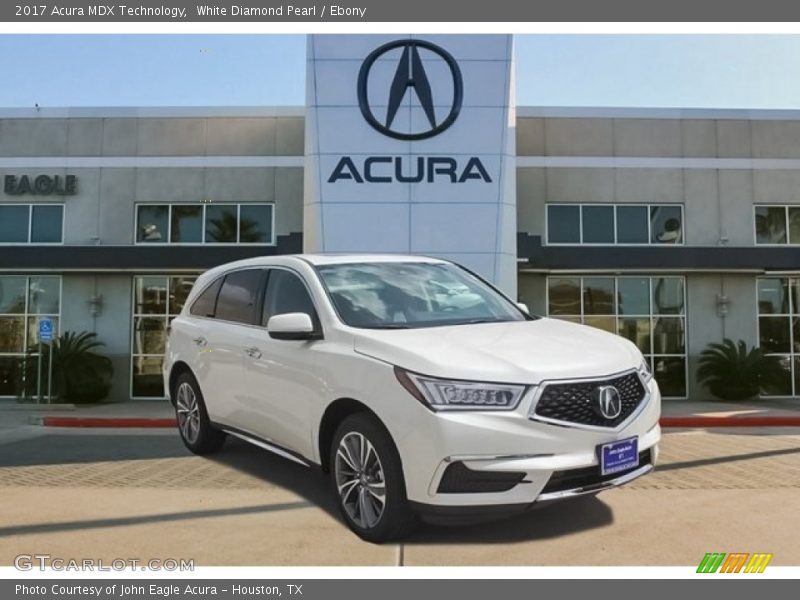 White Diamond Pearl / Ebony 2017 Acura MDX Technology