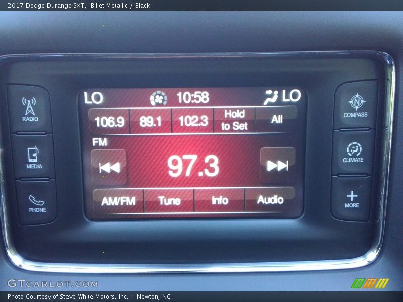Billet Metallic / Black 2017 Dodge Durango SXT