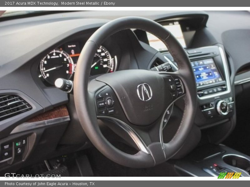 Modern Steel Metallic / Ebony 2017 Acura MDX Technology