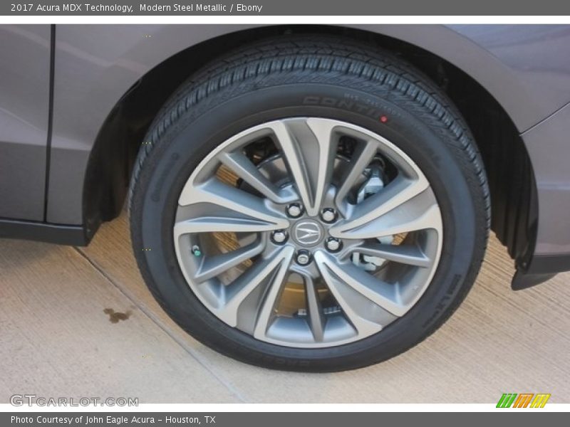 Modern Steel Metallic / Ebony 2017 Acura MDX Technology