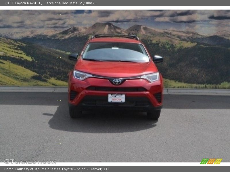 Barcelona Red Metallic / Black 2017 Toyota RAV4 LE