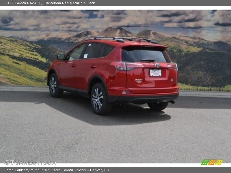 Barcelona Red Metallic / Black 2017 Toyota RAV4 LE