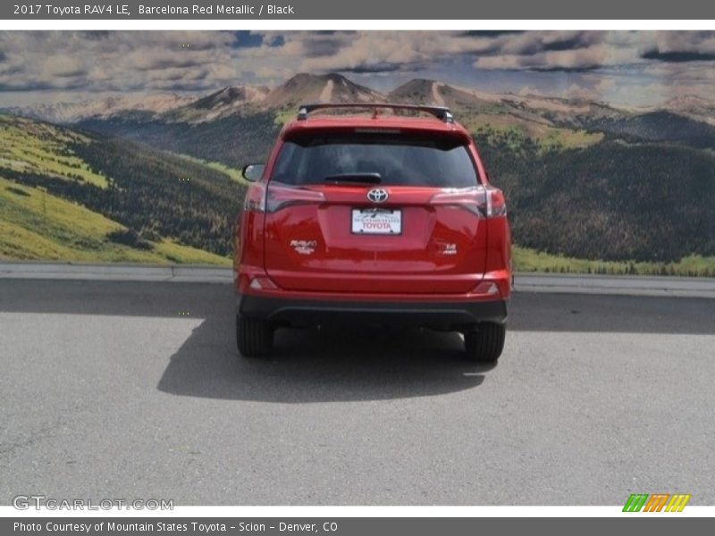 Barcelona Red Metallic / Black 2017 Toyota RAV4 LE