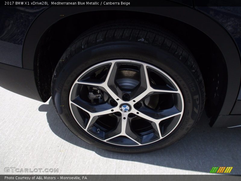 Mediterranean Blue Metallic / Canberra Beige 2017 BMW X1 xDrive28i