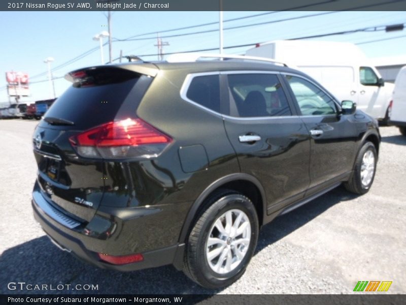 Midnight Jade / Charcoal 2017 Nissan Rogue SV AWD