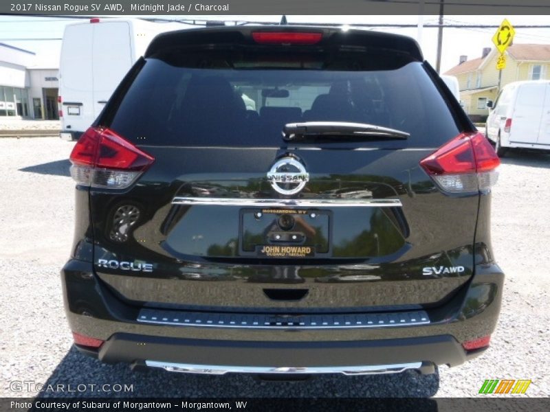 Midnight Jade / Charcoal 2017 Nissan Rogue SV AWD