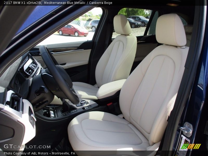 Mediterranean Blue Metallic / Canberra Beige 2017 BMW X1 xDrive28i