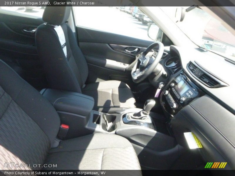 Glacier White / Charcoal 2017 Nissan Rogue S AWD