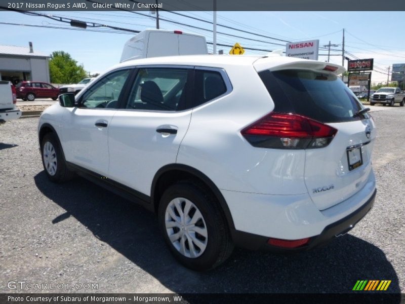 Glacier White / Charcoal 2017 Nissan Rogue S AWD